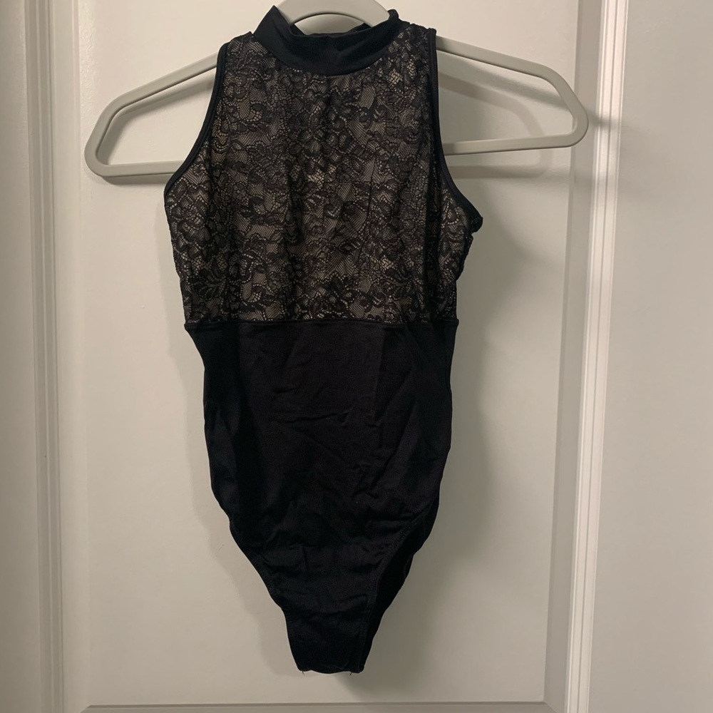 Natalie Dancewear high cut black leotard! Size M